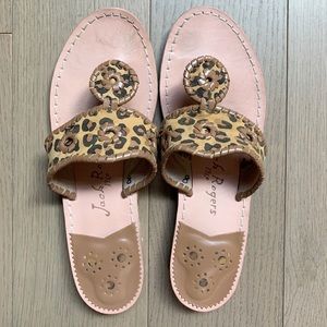Jack Rogers Leopard Sandals Sz 8
